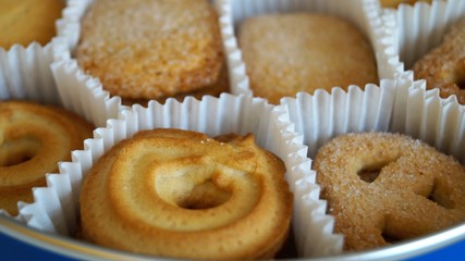 cookies in a metal box