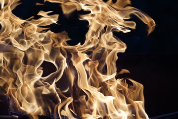 Wild Fire at a barbecue on great night