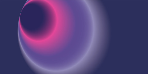 Pink and Purple circle shaped illustration background banner with neon and bright soft colors.