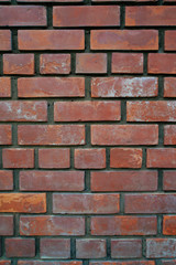 Verical background picture, old vintage  brick wall background texture or wallpaper