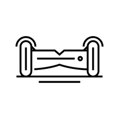 Segway line icon, concept sign, outline vector illustration, linear symbol.