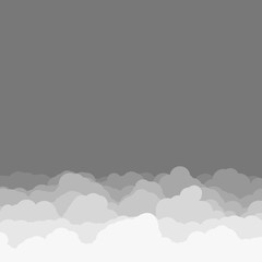 Abstract Color Clouds Sky Generative Art background illustration