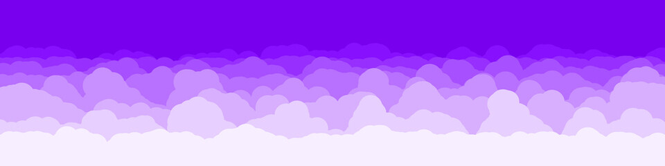 Abstract Color Clouds Sky Generative Art background illustration