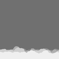 Abstract Color Clouds Sky Generative Art background illustration