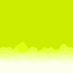 Fototapeta premium Abstract Color Clouds Sky Generative Art background illustration