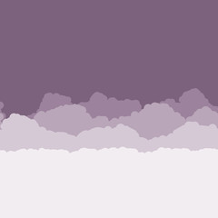 Abstract Color Clouds Sky Generative Art background illustration