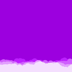 Abstract Color Clouds Sky Generative Art background illustration