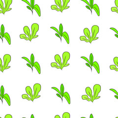 Sprouts seamless pattern