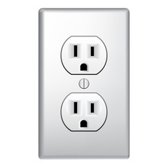  Electrical Plugin Outlet Cover Vector Illustration Graphic Icon