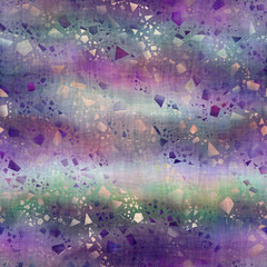 Seamless purple and peach ombre fade painterly watercolor wash speckle confetti pattern graphic design. Seamless repeat raster jpg pattern swatch.