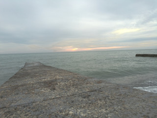 View of the Black Sea from the buna.