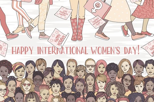 Hand drawn illustration for International Women's Day