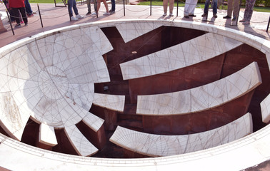 Jai prakash yantra inside the famous Jantar Mantar (astronomical observatory) of Jaipur, Rajasthan