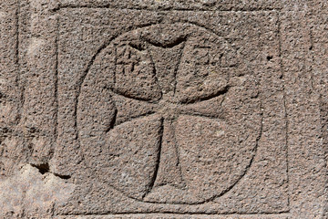 cross in stone