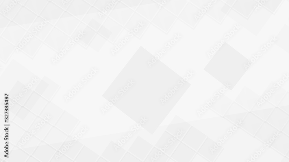 Poster geometric abstract squared white business background with gray shadow vector graphic illustration. l
