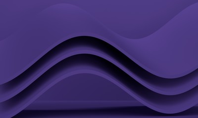 Abstract background with wave. 3d rendering
