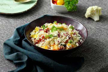cous cous di  cavolfiore 