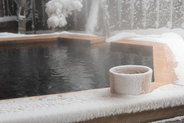 Fototapeta na wymiar Japan hot spring