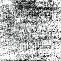 Aged wall texture. Grainy messy overlay of empty, aging, scratched wall. Grunge rough dirty background. Vector Illustration. Black isolated on white background. EPS10.