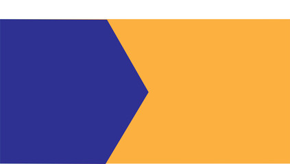 Two tone solid vibrant color orange/yellow and blue illustration background. minimal concept.