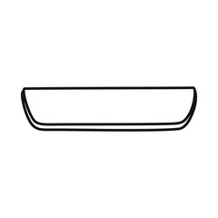 Vector illustration of cutlet and sausage symbol. Web element of cutlet and product stock symbol for web.