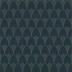 Seamless Vector Pattern. Editable strokes, luxurious design. 