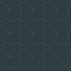Seamless Vector Pattern. Editable strokes, luxurious design. 