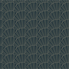 Seamless Vector Pattern. Editable strokes, luxurious design. 