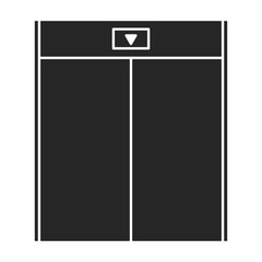 Elevator vector icon.Black vector icon isolated on white background elevator.