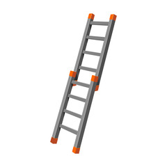 Ladder vector icon.Cartoon vector icon isolated on white background ladder.