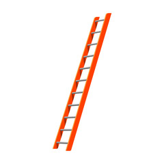 Ladder vector icon.Cartoon vector icon isolated on white background ladder.