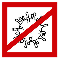 coronavirus disinfection mark