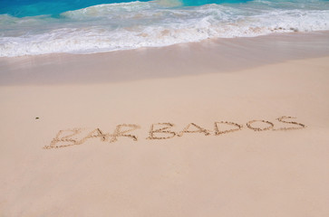 Barbados Inscribed in Sand