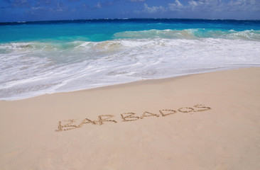 Barbados Inscribed in Sand