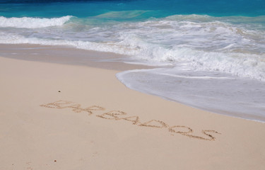 Barbados Inscribed in Sand