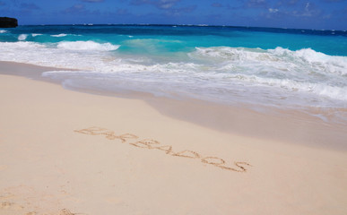 Barbados Inscribed in Sand