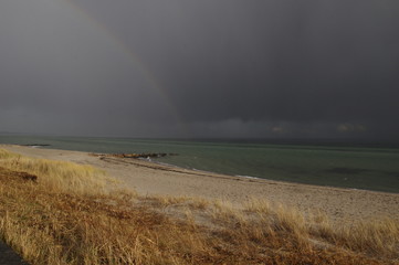 Regenbogen über der Ostsee