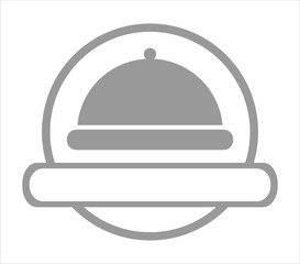 Restaurant and cafe logo icon