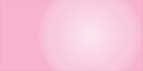 Soft blank pink pastel colored illustration background with a radial gradient of white for various concepts and themes.