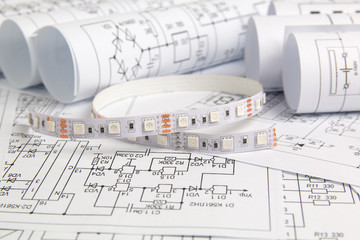 electrical engineering drawings and LED tape