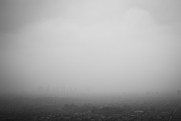 Smog in Los Angeles, California