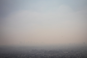 Smog in Los Angeles, California