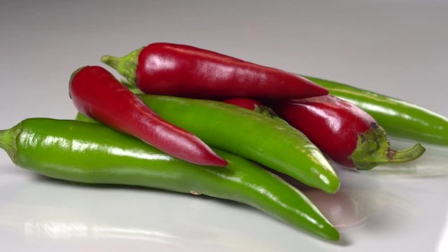 Red chili or chilli cayenne pepper isolated on white background cutout