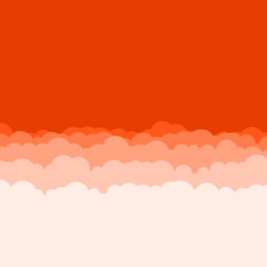 Abstract Color Clouds Sky Generative Art background illustration