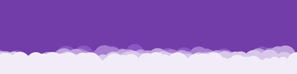 Fototapeta premium Abstract Color Clouds Sky Generative Art background illustration