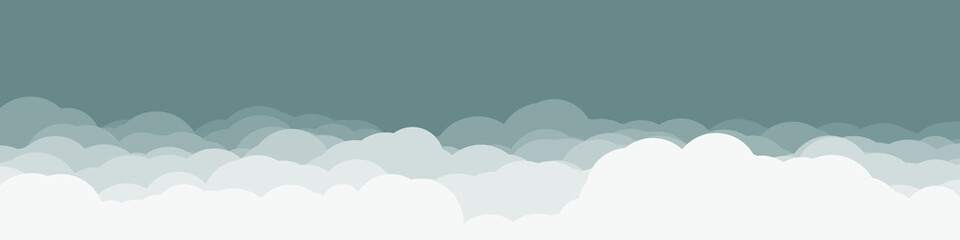 Abstract Color Clouds Sky Generative Art background illustration