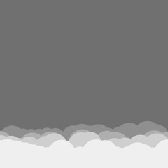 Abstract Color Clouds Sky Generative Art background illustration