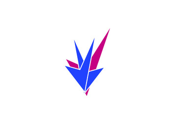 arrow red blue symbol