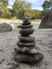 piedras, río, naturaleza, tranquilidad