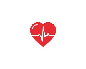 heart beat pulse icon, vector illustration